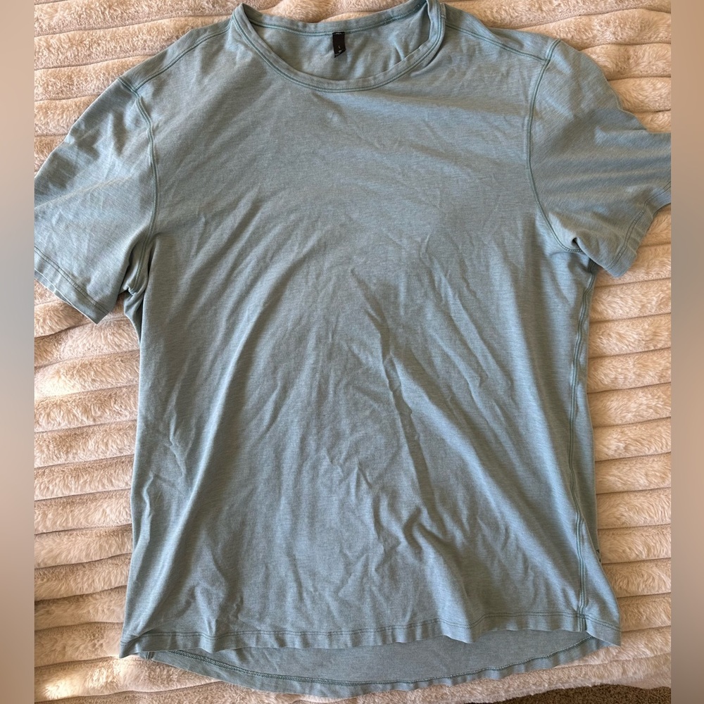 Mens lululemon tee teal blue size large
